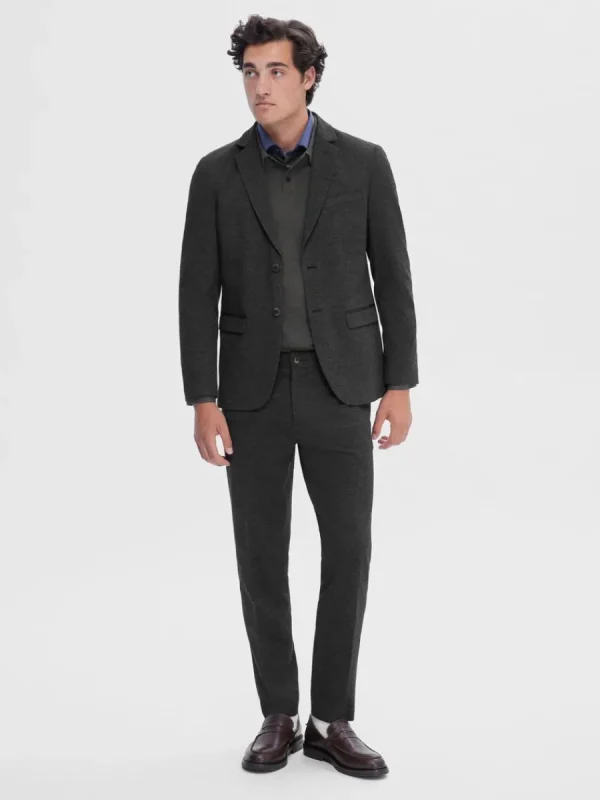 SELECTED VÄVD SLIM FIT KAVAJ Grey Hot