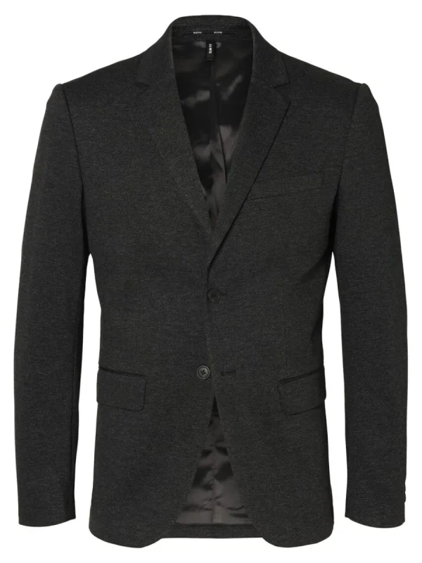 SELECTED VÄVD SLIM FIT KAVAJ Grey Hot