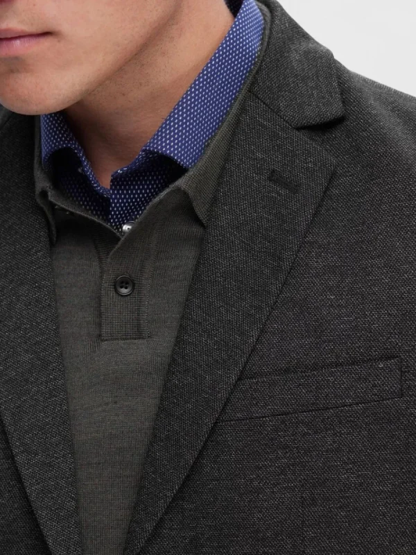 SELECTED VÄVD SLIM FIT KAVAJ Grey Hot