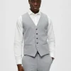SELECTED VÄVD VÄST Grey Cheap