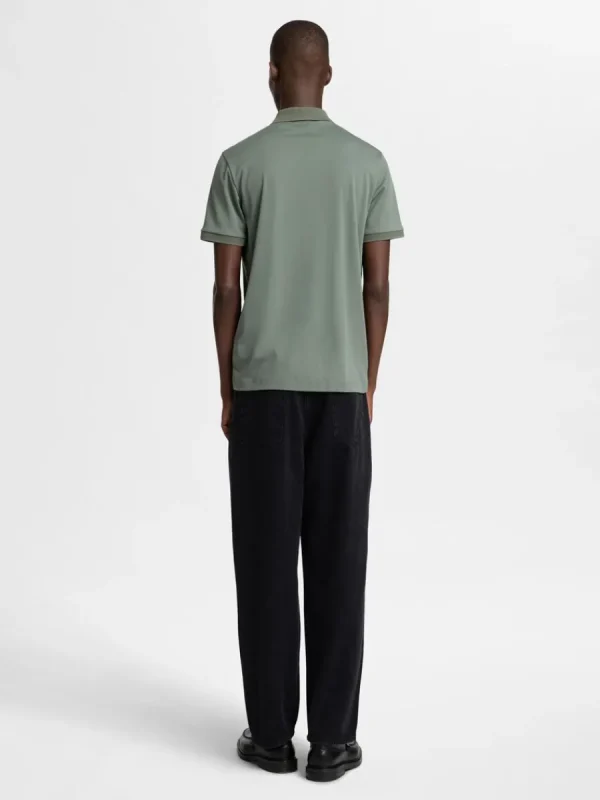 SELECTED ZIPPER PIKÉTRÖJA Green Cheap